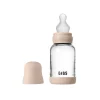 Outlet Glass baby bottle silicone 120 ml blush Sutteflasker