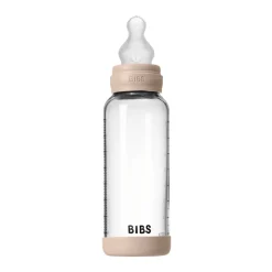 Best Glass baby bottle silicone 240 ml blush Sutteflasker