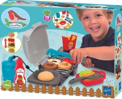 Clearance Grå grill m/burger tilbehør Leg I Haven|Køkkenleg