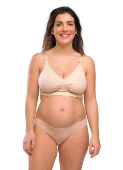 Online Graviditets & amme BH med carri-gel beige S Amme Bh'Er