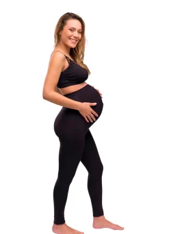 Clearance Graviditets leggings m. støtte (Recycled) sort s Leggings/Strømpebukser