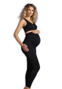 Discount Graviditets leggings m. støtte (Recycled) sort m Leggings/Strømpebukser