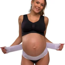 Discount Graviditets støttebælte, hvid S/M Accessories