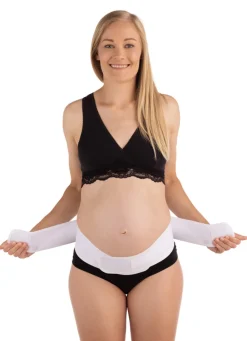Discount Graviditets støttebælte, hvid S/M Accessories