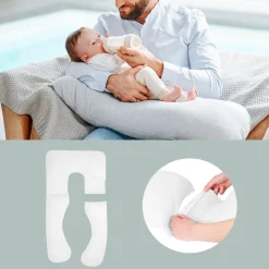 Online Graviditetspude XXL - Mineral grå Børn Graviditetspuder|Ammepuder