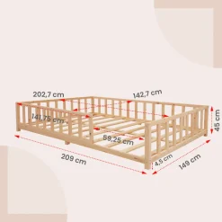 New Gulvseng, 140x200 cm. Børn Juniorsenge