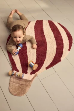 Hot Gulvtæppe - Luftballon - Deeply Red Børn Gulvtæpper