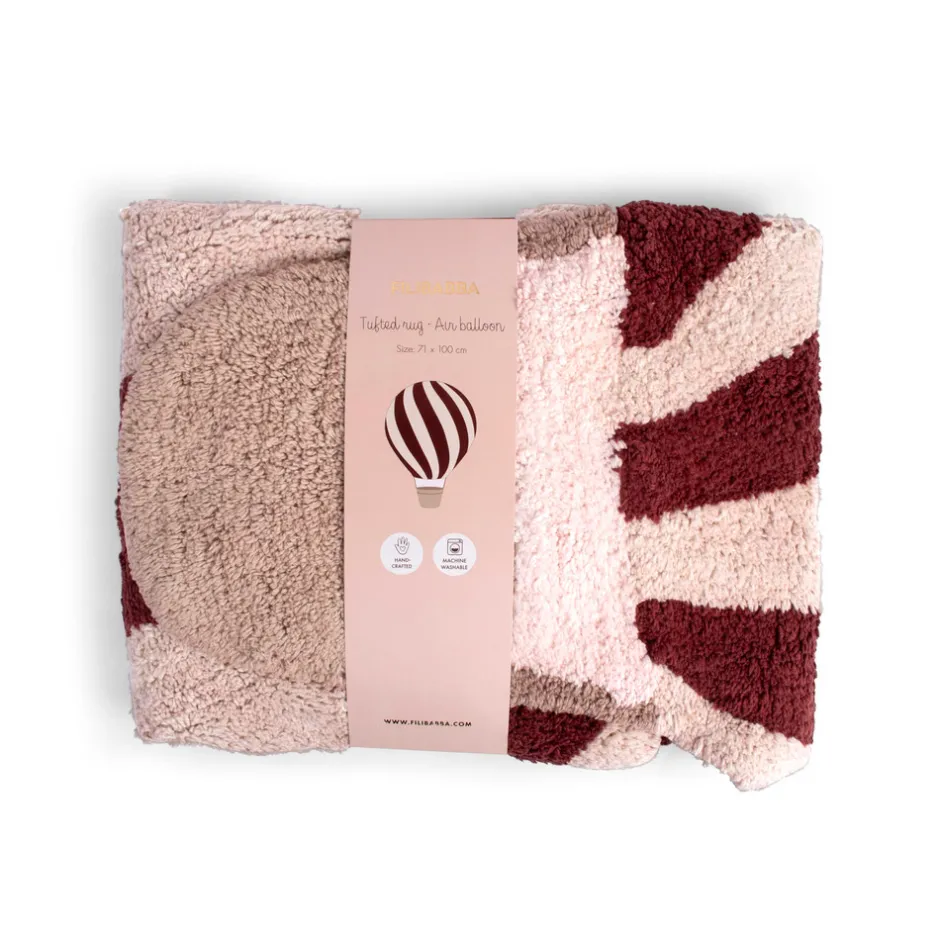Hot Gulvtæppe - Luftballon - Deeply Red Børn Gulvtæpper