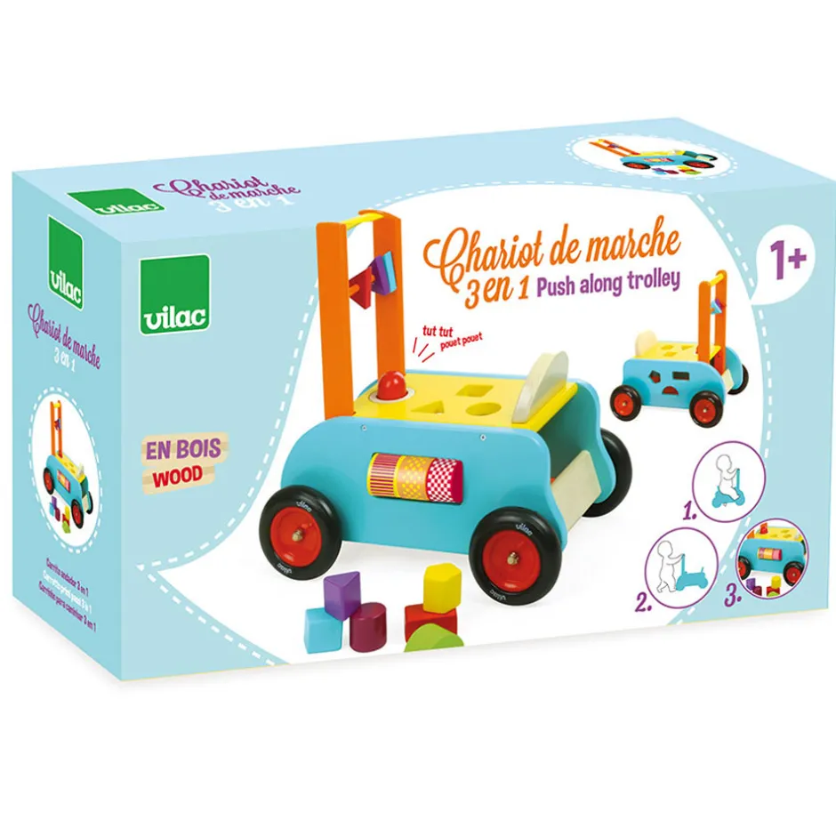 Discount Gåvogn - 3 i 1 Gåvogne & Aktivitetsborde