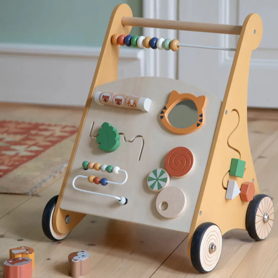 Online Gåvogn m/aktiviteter, træ, Wildlife Gåvogne & Aktivitetsborde