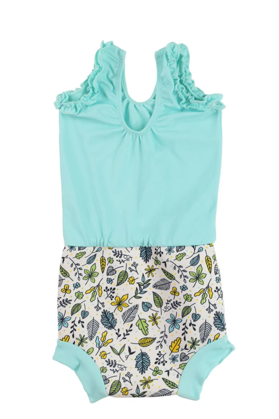 Discount Happy nappy costume - Fallen leaves green Blebadebukser|Badedragter & Bikinier