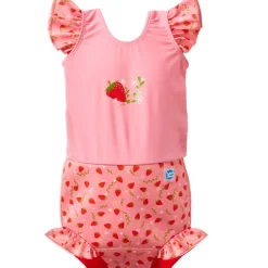 Discount Happy nappy costume - Strawberry field Blebadebukser|Badedragter & Bikinier