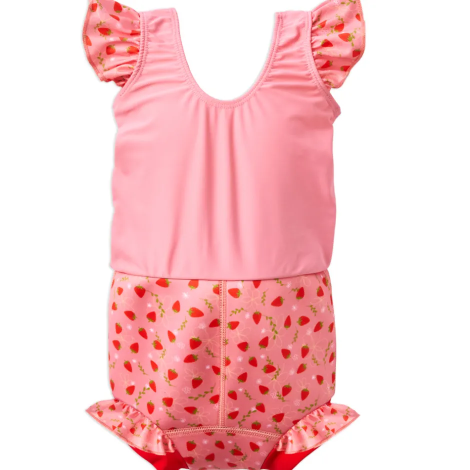 Discount Happy nappy costume - Strawberry field Blebadebukser|Badedragter & Bikinier