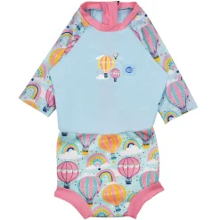 Happy nappy sunsuit - Up & Away Pink Blebadebukser|Badedragter & Bikinier