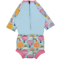 Happy nappy sunsuit - Up & Away Pink Blebadebukser|Badedragter & Bikinier