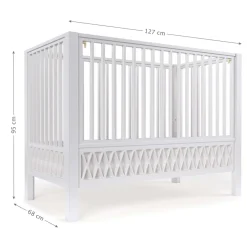 Sale Harlequin Babyseng - hvid - FSC® Mix Børn Tremmesenge