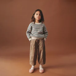 Hot Harlow Jacquard Pullover - Offwhite Cardigans, Veste & Trøjer