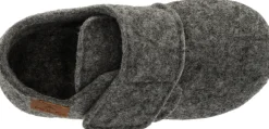 New Heiris hjemmesko - Dark Grey Melange Uld Hjemmesko|Hjemmesko