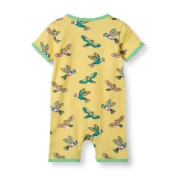 Heldragt kortærmet - Custard Bodystocking Kortærmet