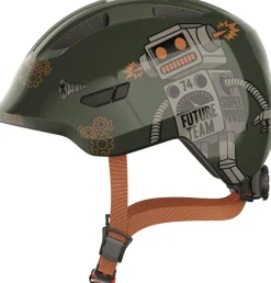 Outlet Hjelm Smiley 3.0, green robo, S Cykelhjelme & Tilbehør|Cykelstole & Hjelme