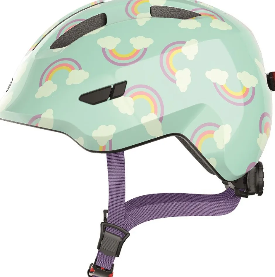 Hot Hjelm Smiley 3.0 LED, blue rainbow*, M Cykelhjelme & Tilbehør|Cykelstole & Hjelme