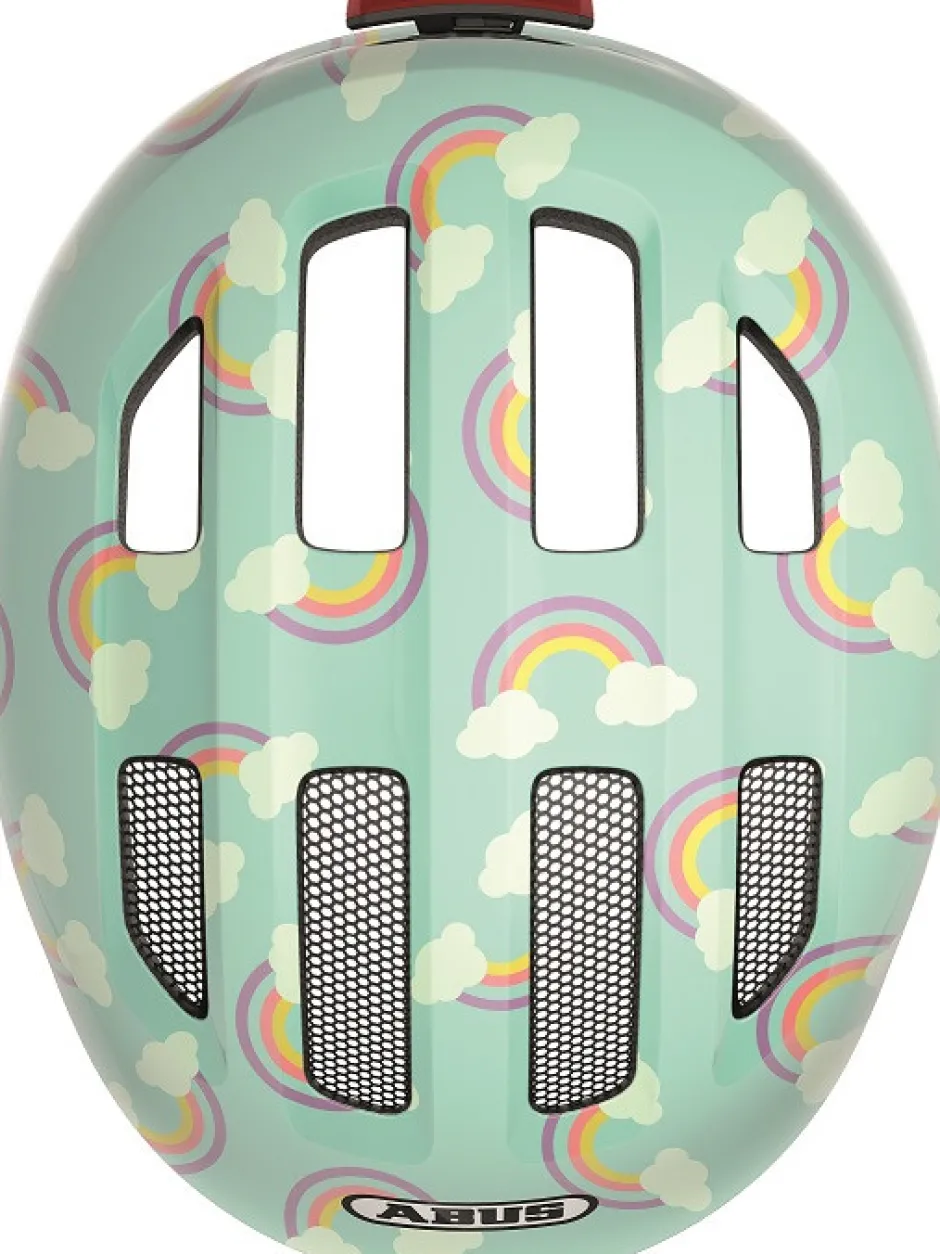 Hot Hjelm Smiley 3.0 LED, blue rainbow*, M Cykelhjelme & Tilbehør|Cykelstole & Hjelme