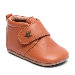 Outlet Hjemmesko, Velcro Star - 66 Cognac Hjemmesko