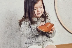 Outlet Hjemmesko, Velcro Star - 66 Cognac Hjemmesko