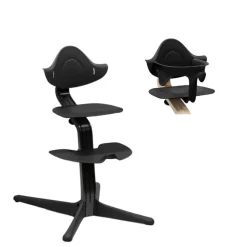 New Højstol bøg - black inkl. babysæt Børn Højstole Med Tilbehør