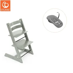 Best Højstol bøg inkl. newborn sæt - Glacier green Børn Højstole Med Tilbehør