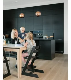 Best Højstol bøg inkl. newborn sæt - hvid Børn Højstole Med Tilbehør