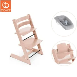 Best Højstol inkl. newborn sæt og babysæt - serene pink Børn Højstole Med Tilbehør