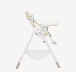 Online Højstol, Snacker 2i1, grå/hvid Børn Højstole Med Tilbehør