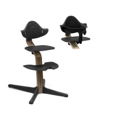 Sale Højstol valnød - black inkl. babysæt Børn Højstole Med Tilbehør