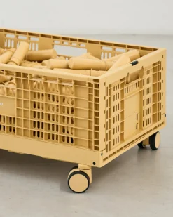 Online Hjul til Opbevaringskasse - Honey Yellow Tumlemøbler