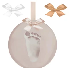 New Hånd og fodaftryk - Ler - Ophæng - Beige Hånd- & Fodaftryk