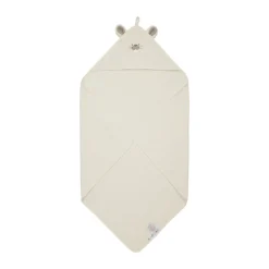 New Håndklæde med hætte - Egret - 83*83 cm Børn Badekåber & Håndklæder