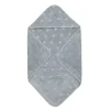 Best Håndklæde med hætte, 70 x 70 cm - Jasmin blue Børn Badeslag & Ponchoer