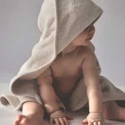 Sale Håndklæde med hætte, Vanilla Ice, 70x70cm Børn Badeslag & Ponchoer