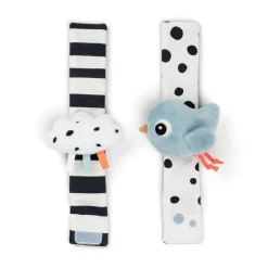 Håndledsranglesæt 2 stk. Happy clouds Blå Bideringe & Rangler