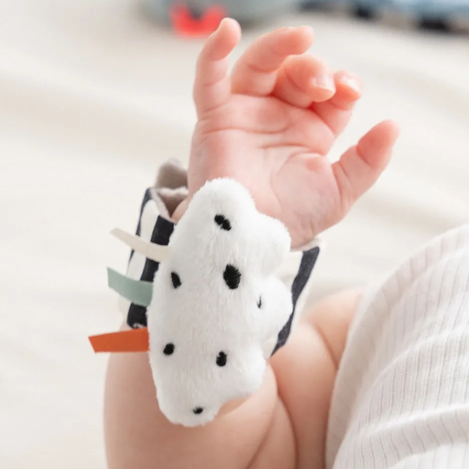 Håndledsranglesæt 2 stk. Happy clouds Blå Bideringe & Rangler