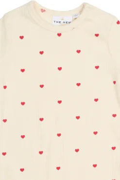 Discount Holiday Heart Rib Jumpsuit - GARDENIA Juletøj|Heldragter U. Fod