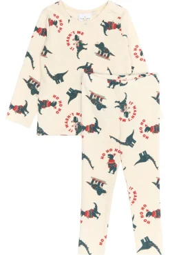 Clearance Holiday Rib Nat Sæt - GARDENIAD Juletøj|Nattøj & Natkjoler