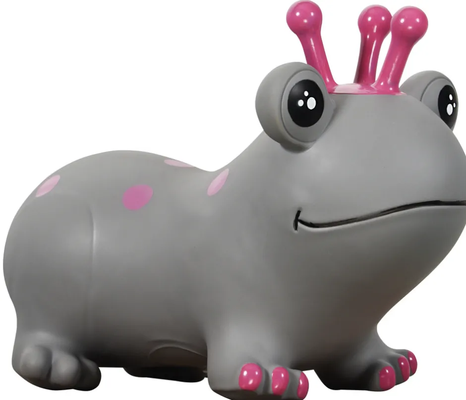 Best Hoppe Frø - Grå Og Lyserød Hoppedyr & Gyngeheste