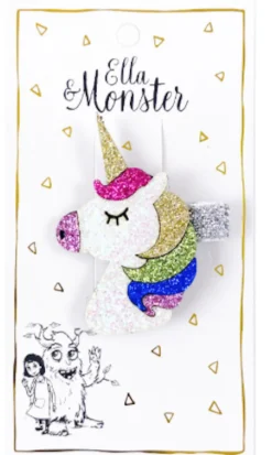 Best Hårclips Disco Unicorn Festtøj & Tilbehør