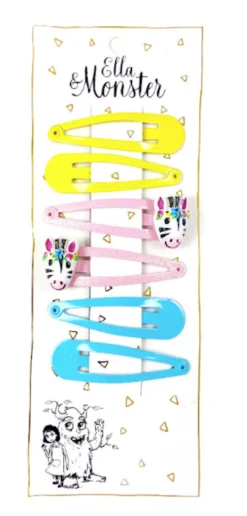 New Hårclips Zebra Combi Festtøj & Tilbehør