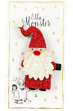 Hot Hårspænde Glitter Julemand Festtøj & Tilbehør