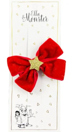 Hot Hårspænde Romantisk Julesløjfe Rød Festtøj & Tilbehør