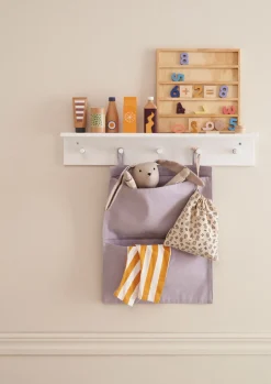 New Hylde med knager - hvid FSC® Børn Knager|Hylder