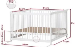 Discount IDA-MARIE Kravlegård - hvid Børn Rejsesenge & Kravlegårde